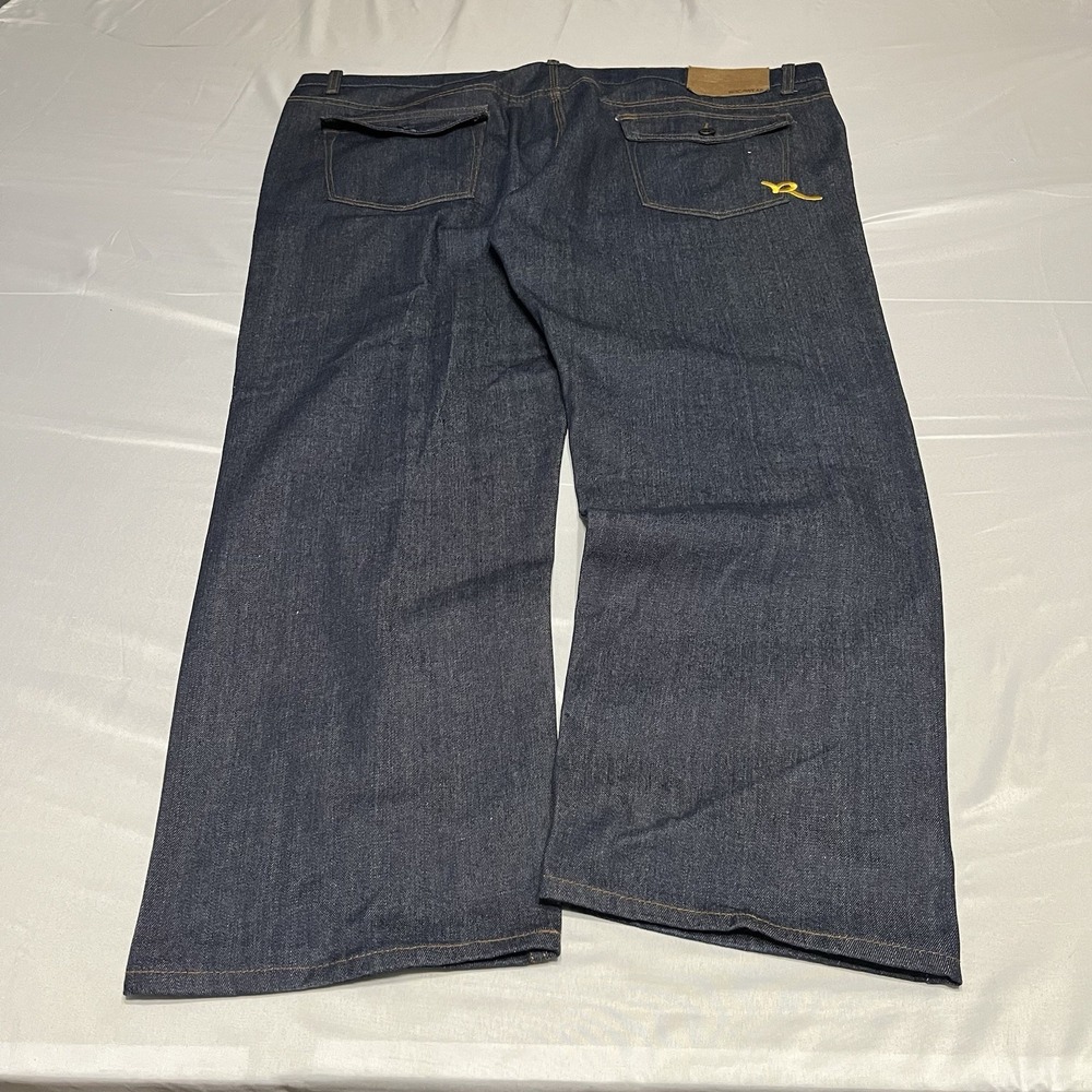 Y2K RocaWear jeans Men's 52x32 Grunge Baggy Loose Skater Denim Embroidered